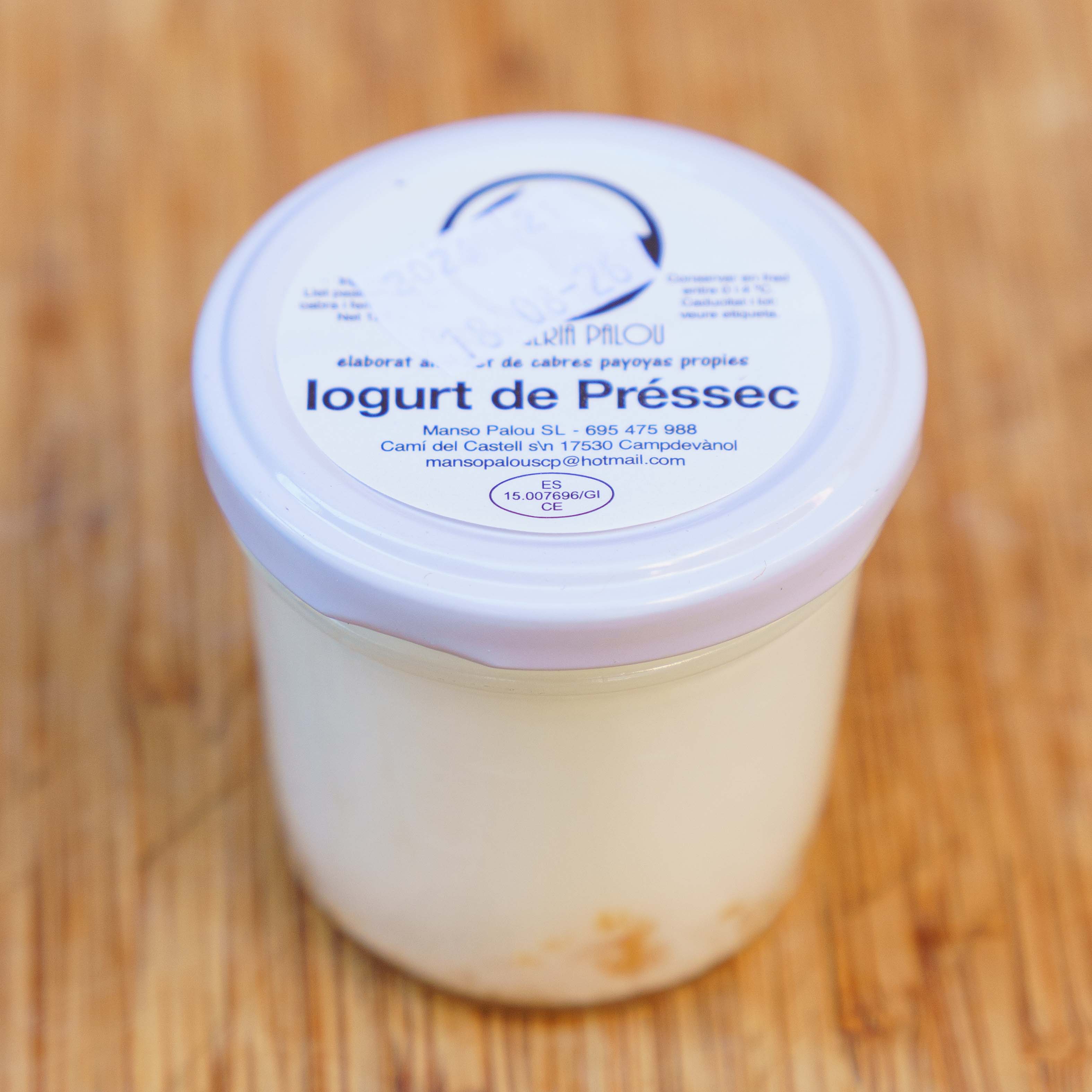 Iogurt de préssec