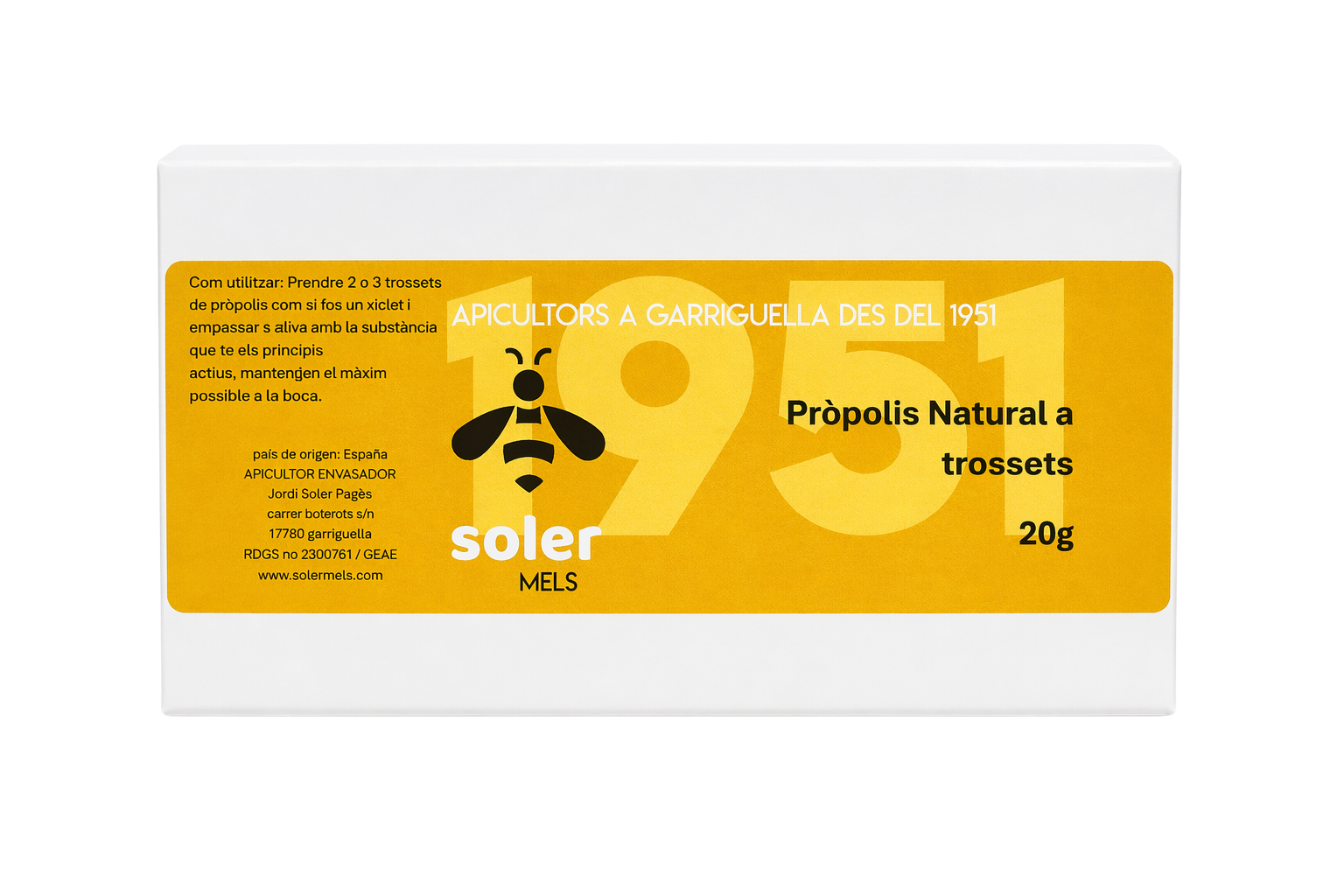 Pròpolis a trossets